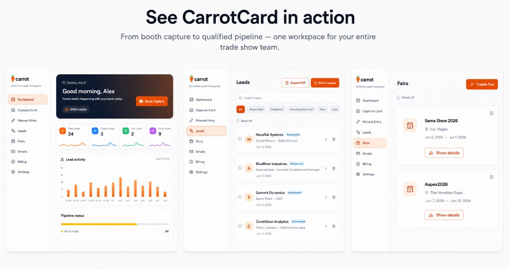 See CarrotCard in action